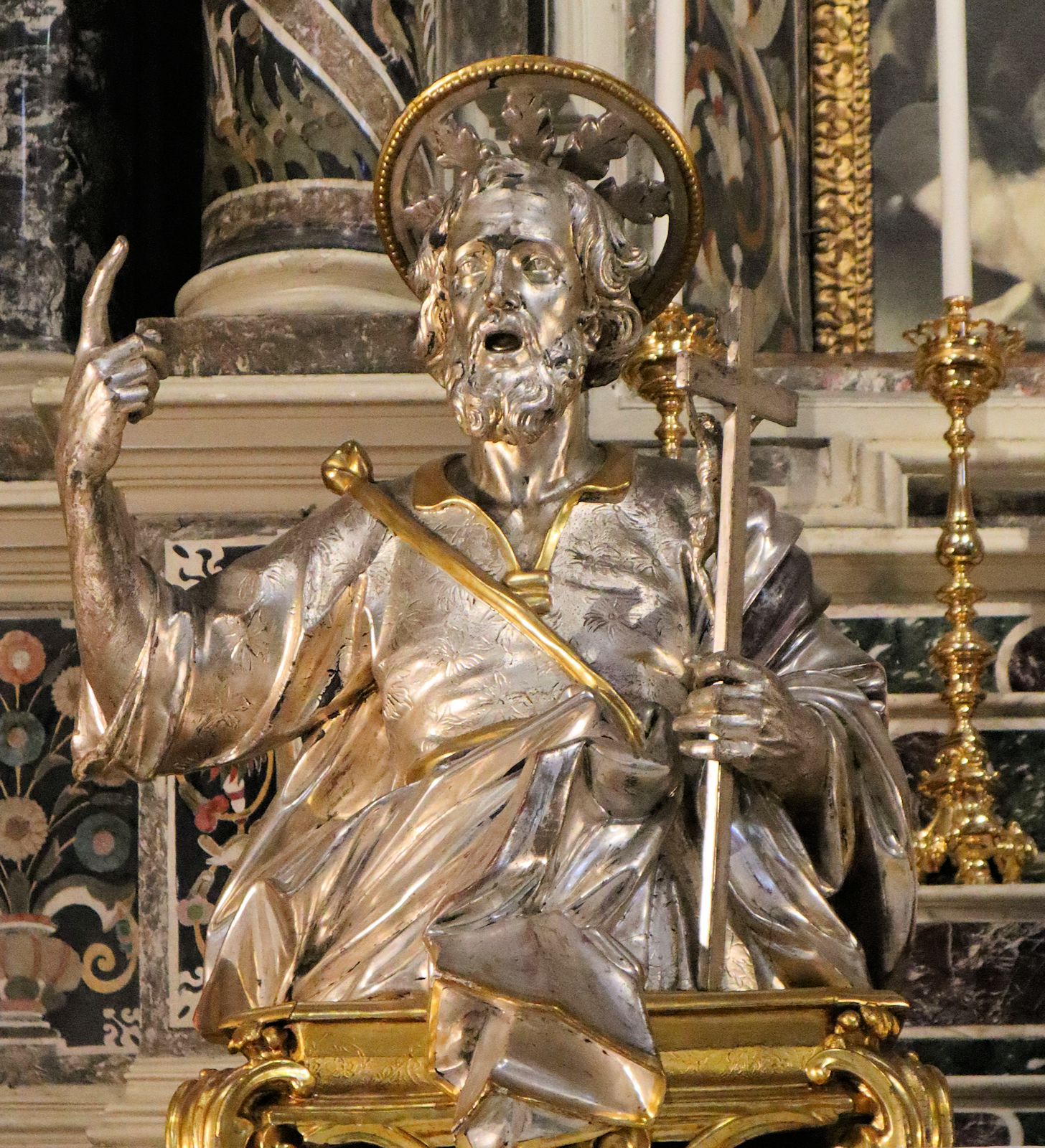 Büstenreliquiar in der Kathedrale in Lecce
