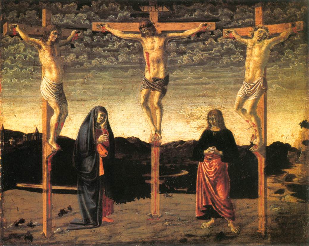 Andrea del Castagno: Jesus am Kreuz, um 1450, National Gallery in London