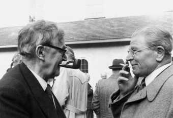 Karl Barth (links) mit seinem Schüler, dem Nazigegner Pfarrer Hermann Diem