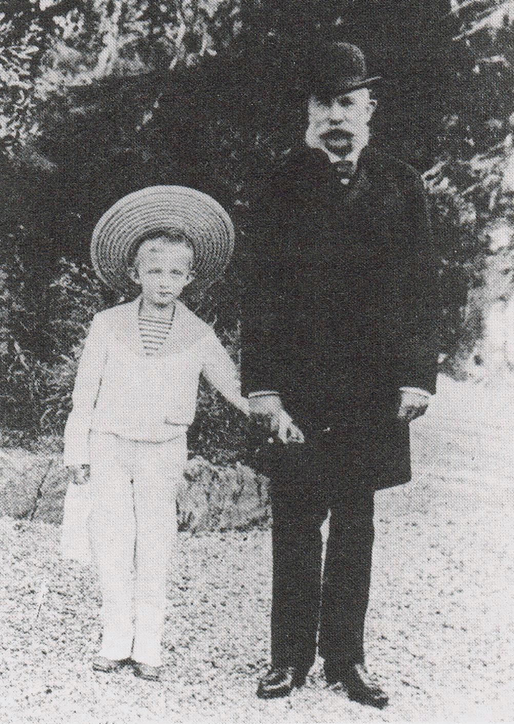 Kaiser Franz Joseph I. mit seinem Großneffen Erzherzog Karl, 1894