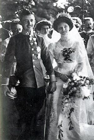 Kaiser Karl und Kaiserin Zita bei der Hochzeit 1911