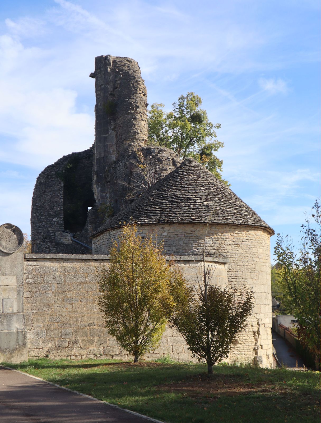 Reste der Burg in Châtillon-sur-Seine