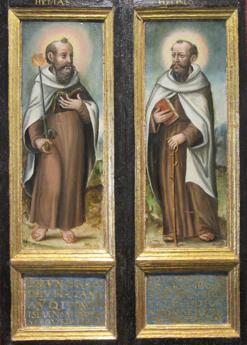 Martín de Cervera: Die Propheten Elija und Elisa im Karmeliterhabit, 16. Jahrhundert, im Museum Santa Teresa in Alba de Tormes