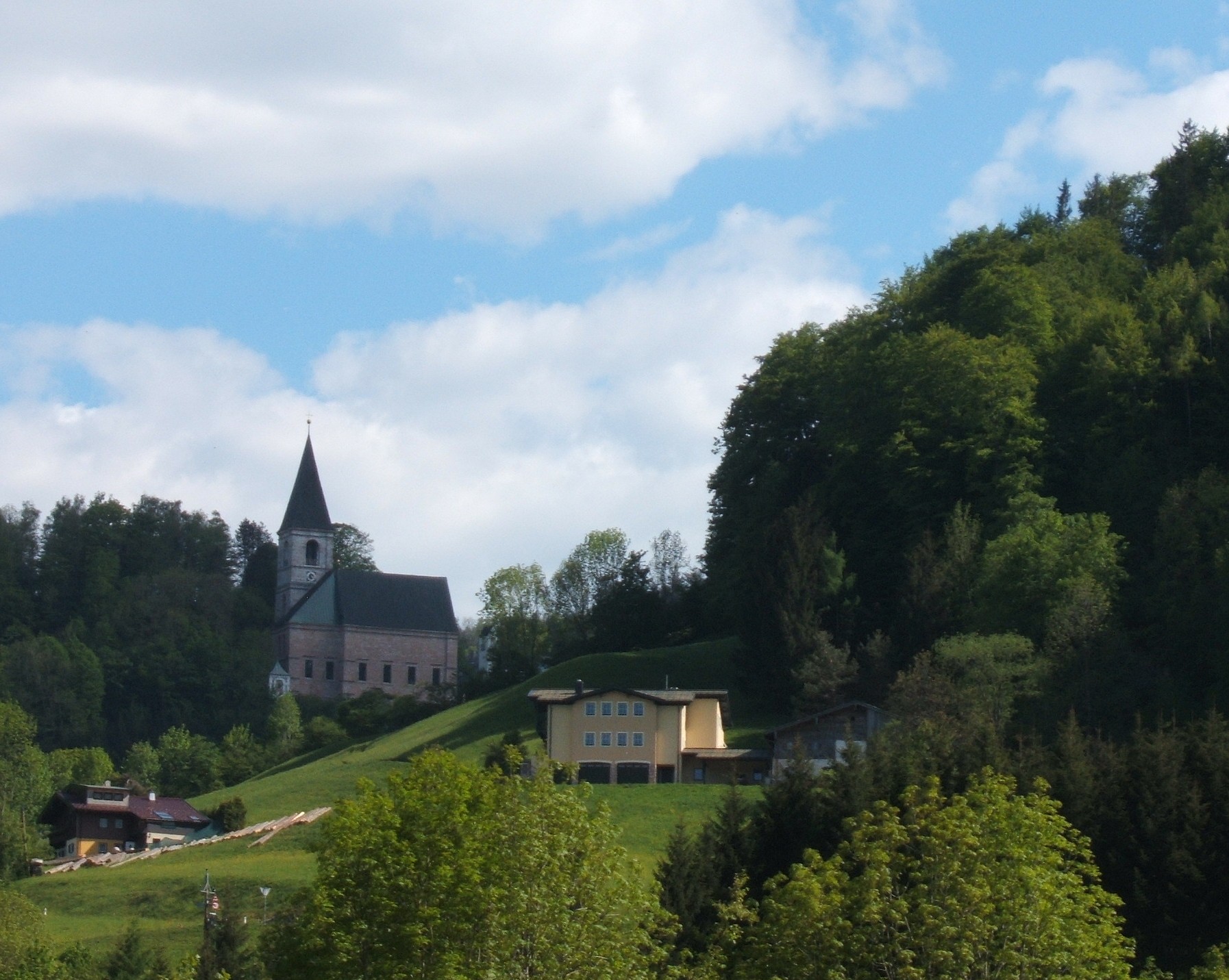 Kirche im Bergwerksort Bad Dürrnberg, wo Kaspar Stanggassinger seine Profess ablegte
