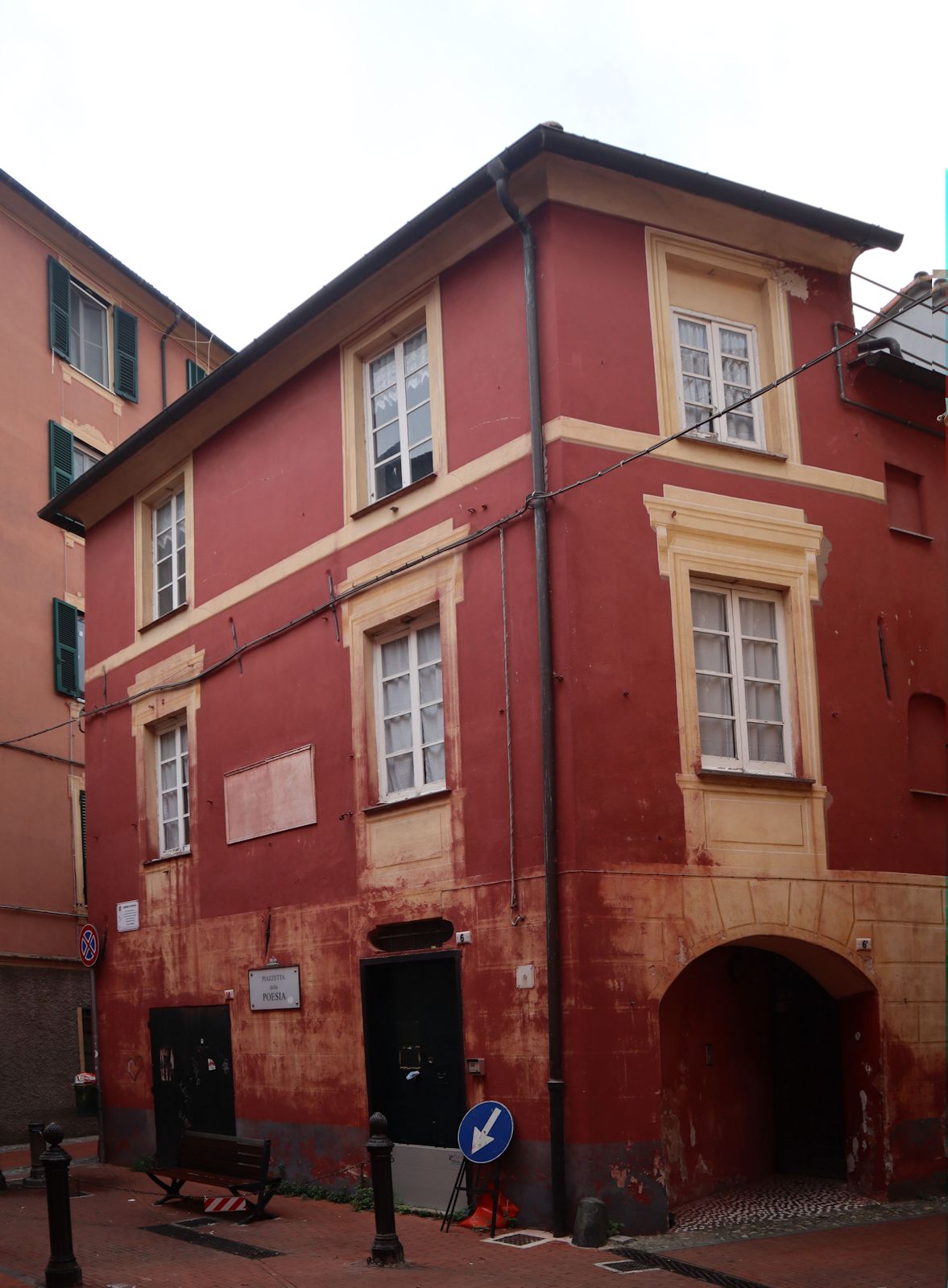 Geburtshaus in Pontedecimo mit Gedenktafel