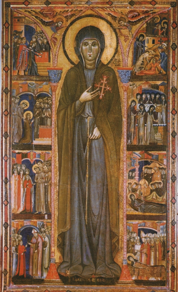 Meister der heiligen Klara: Tafelbild, um 1280, in der Kirche Santa Chiara in Assisi