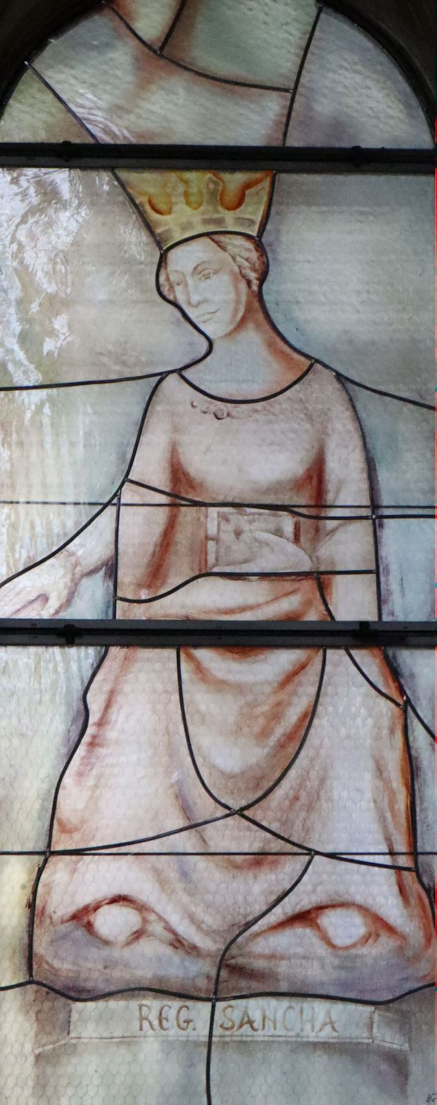 Glasfenster in der Kirche Santa Chiara in Neapel