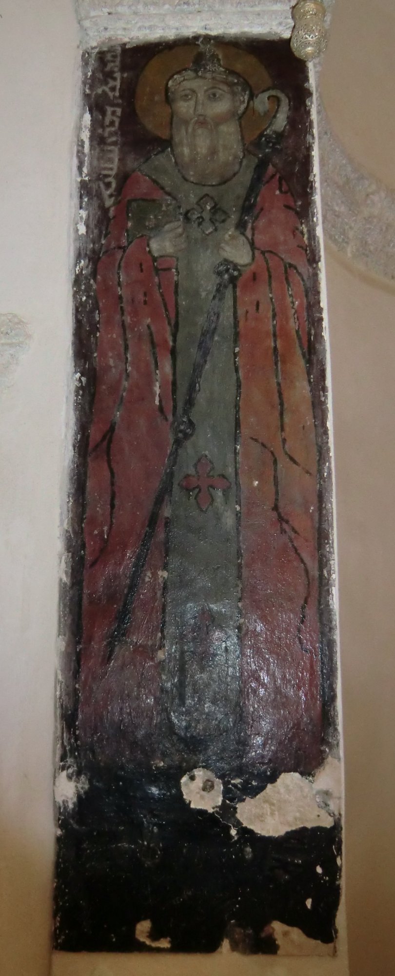 Fresko des „zweiten Klostergründers” == Ananias in der ihm geweihten Kirche, 9. Jahrhundert. Das Kloster wurde im 5. Jahrhundert gegründet, später aufgelassen und 792 duch Ananias wiedereröffnet