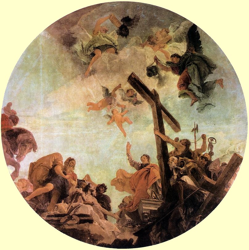 Giovanni Battista Tiepolo: Kreuzfindung, um 1745, in der Gallerie dell' Accademia in Venedig