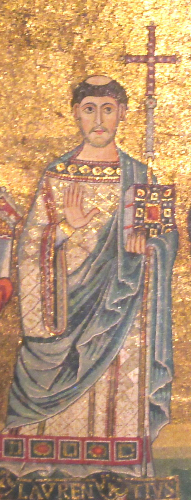 Apsismosaik, um 1140, in der Kirche Santa Maria in Trastevere in Rom