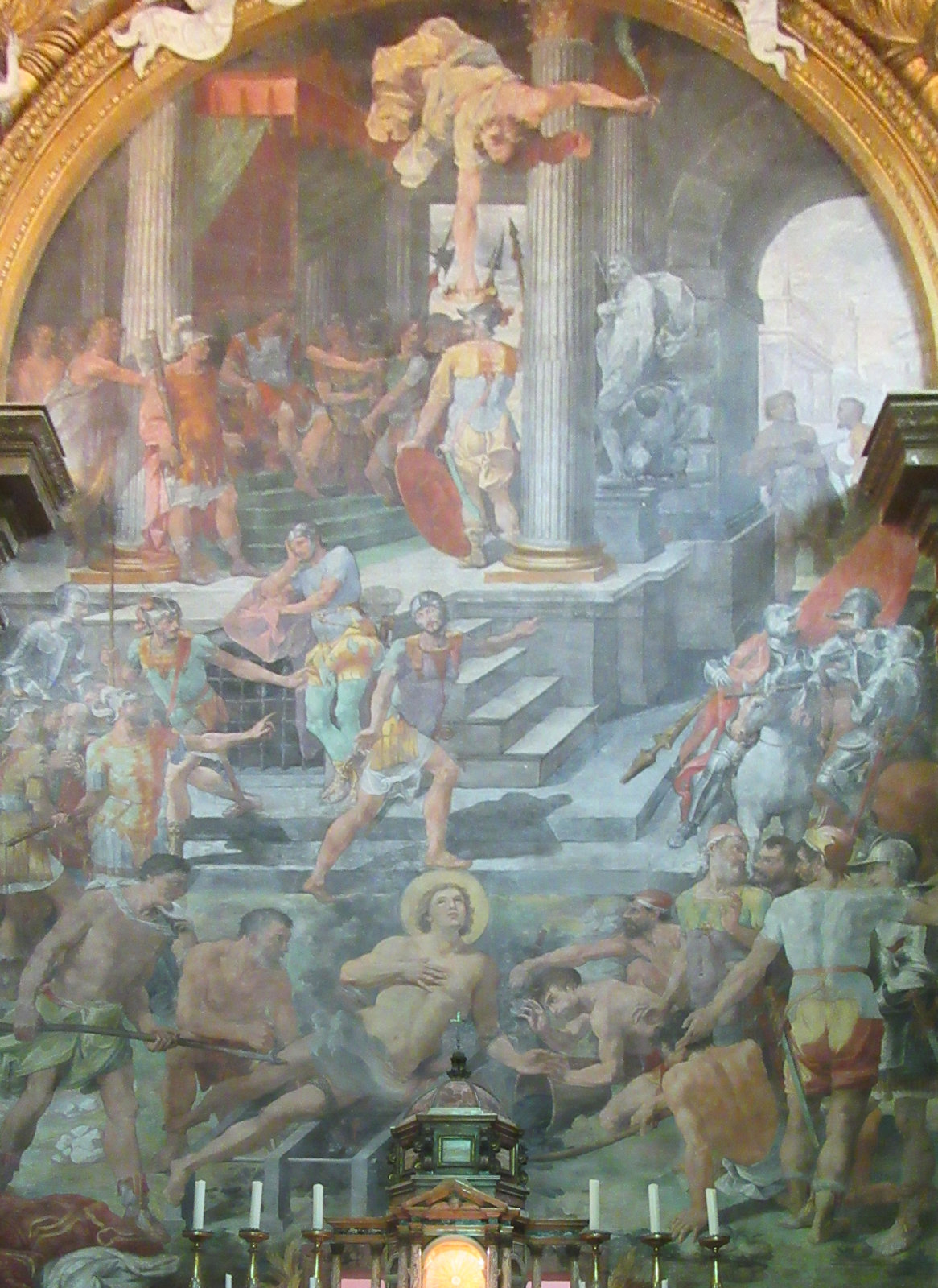 Pasquale Cati di Jesi: Altarbild, 1589, in der Kirche San Lorenzo in Panisperna in Rom