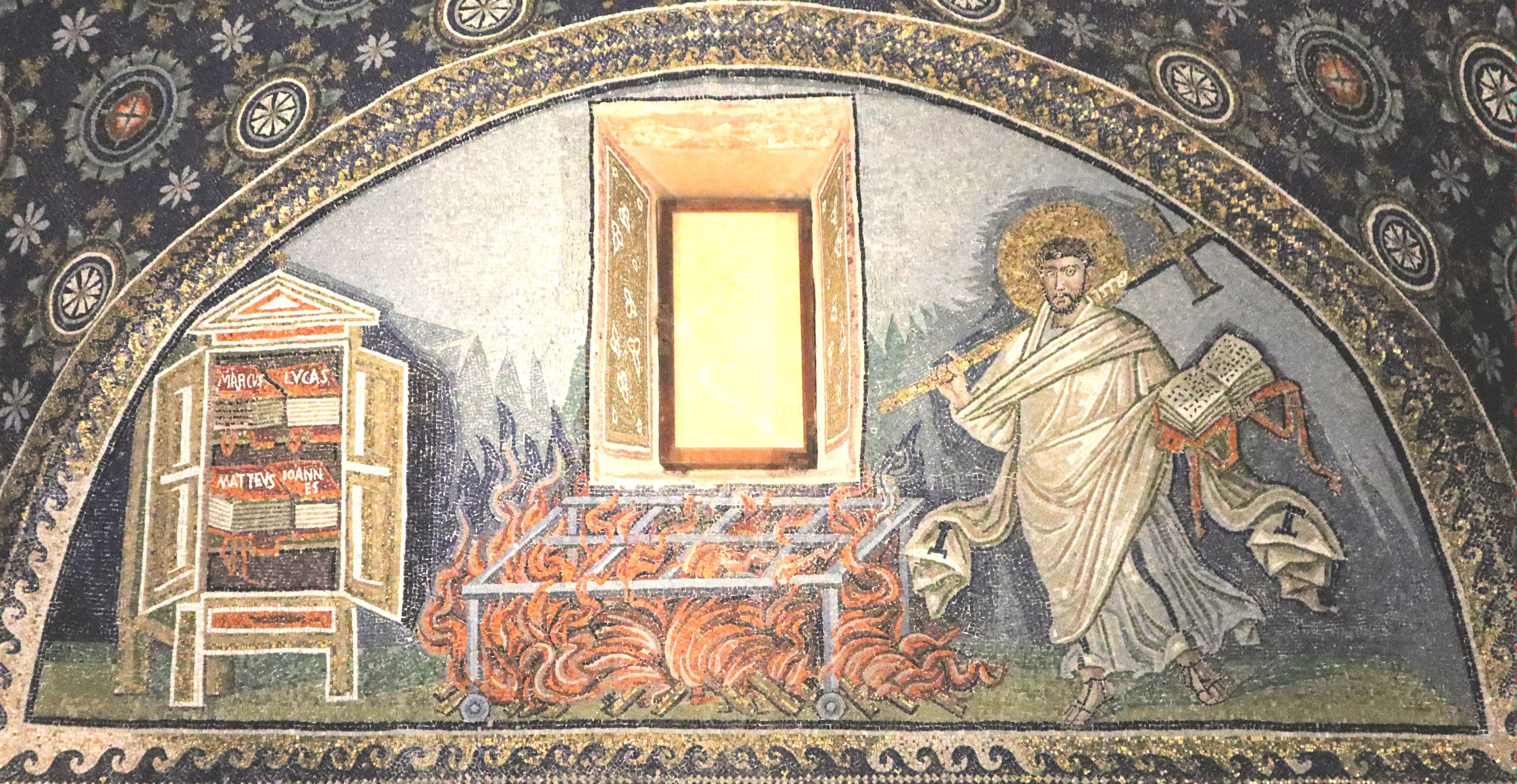 Mosaik, um 425, im Mausoleum der Galla Placidia in Ravenna