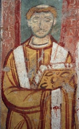 zeitgenössisches Portrait, in der Kirche S. Clemente in Rom