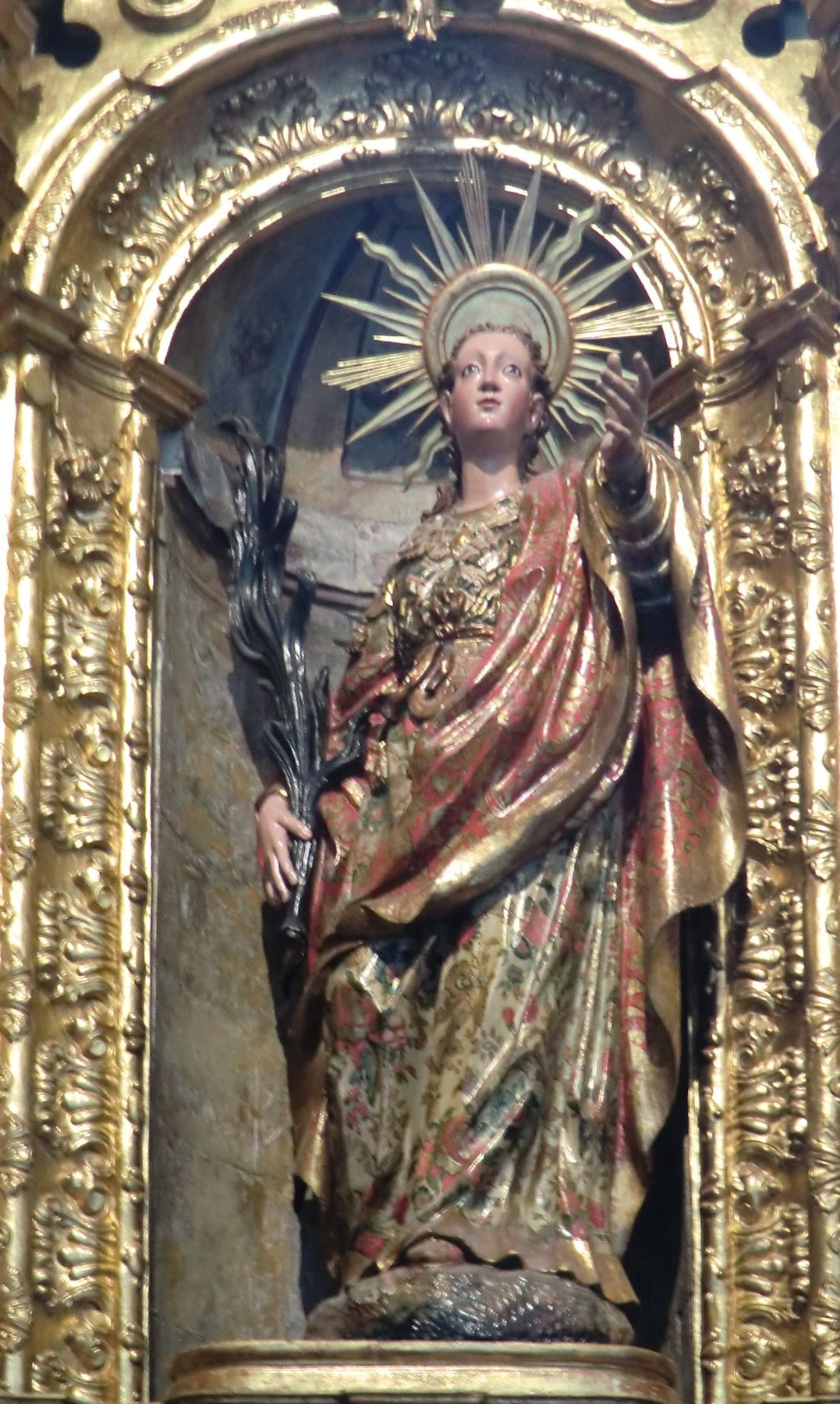 Statue in der Kathedrale in Oviédo