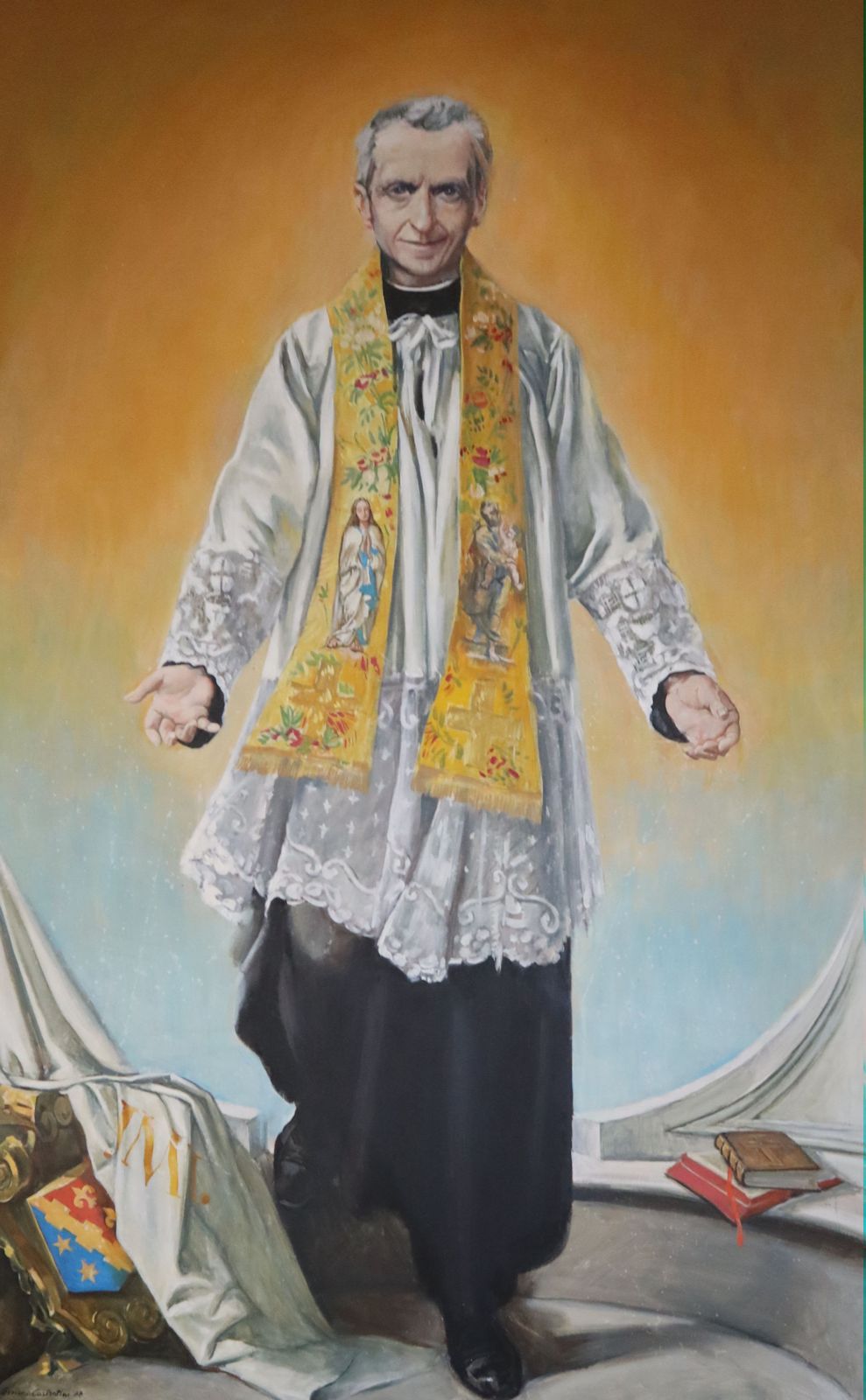 Ernani Constantini: Bild, 1988, in der Kirche Madonna dell'Orto in Venedig, an der seit 1931 der venezianische Ableger von Leonhards „Pia Società di San Giuseppe” beheimatet ist