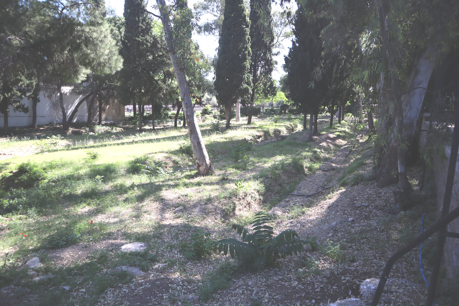 Grundmauern der Ilisos-Basilika in Athen