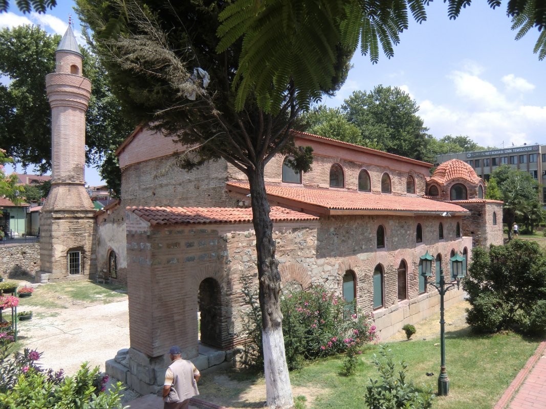 Die Kirche Hagia Sophia in Íznik, erbaut im 4. Jahrhundert, heute Museum mit Moschee