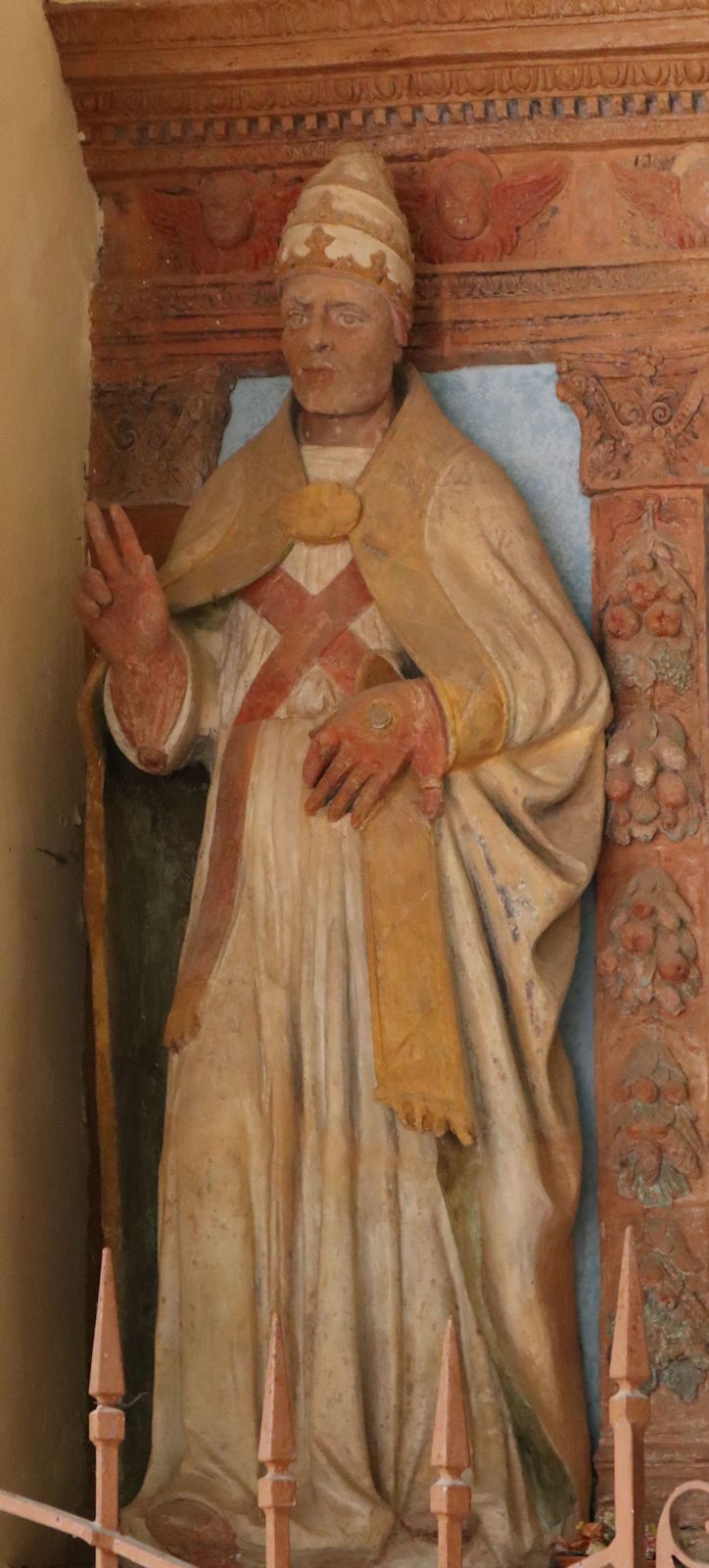 Statue in der Klosterkirche San Vivaldo bei Montaione