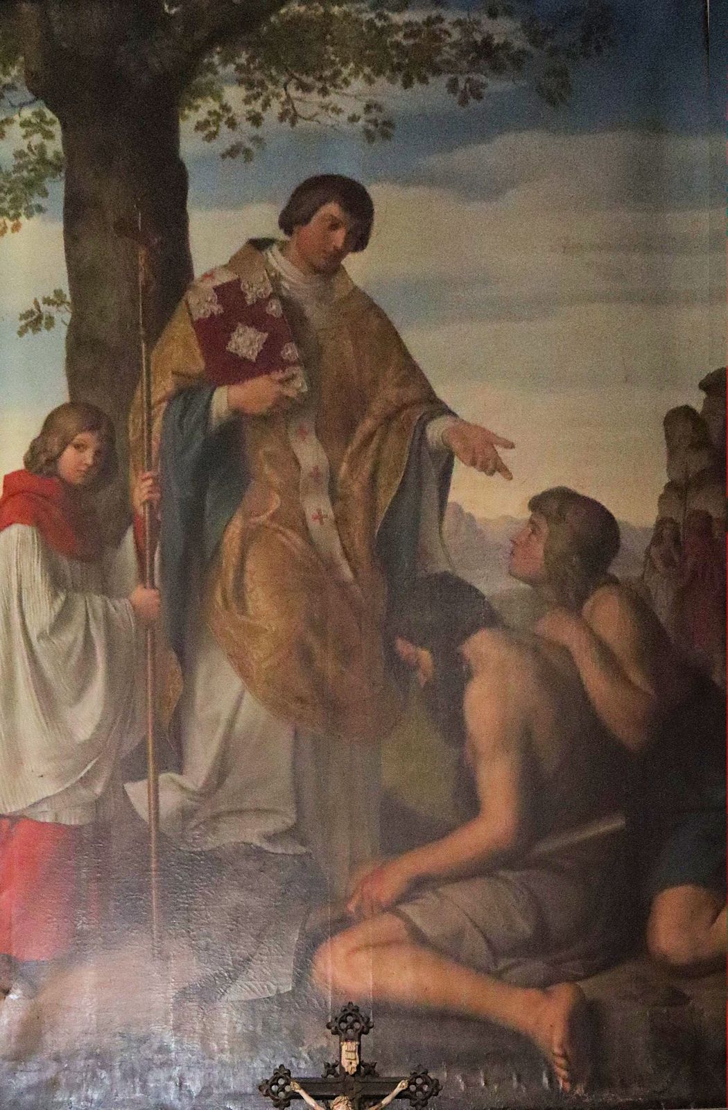 Joseph: Settegast: Lubentius predigt, 1840, in der Kirche St. Lubentius in Kobern