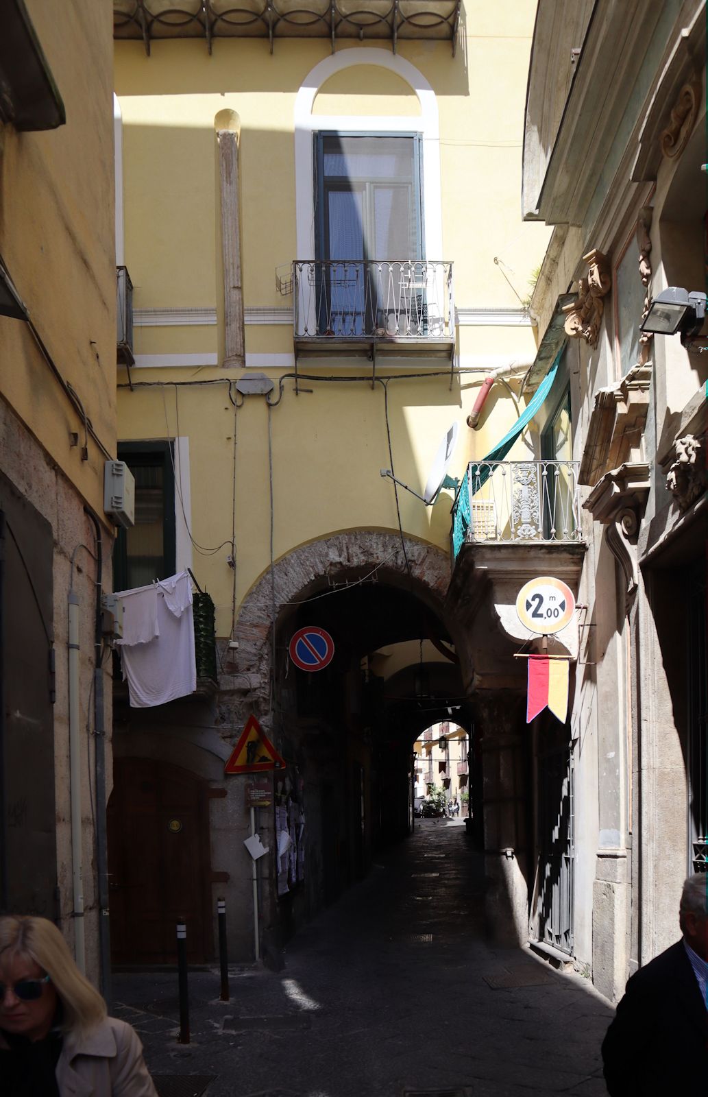 Letzter Rest des einstmals von den Langobarden erbauten Herrscherpalastes in Alerno ist der Arco di Arechi