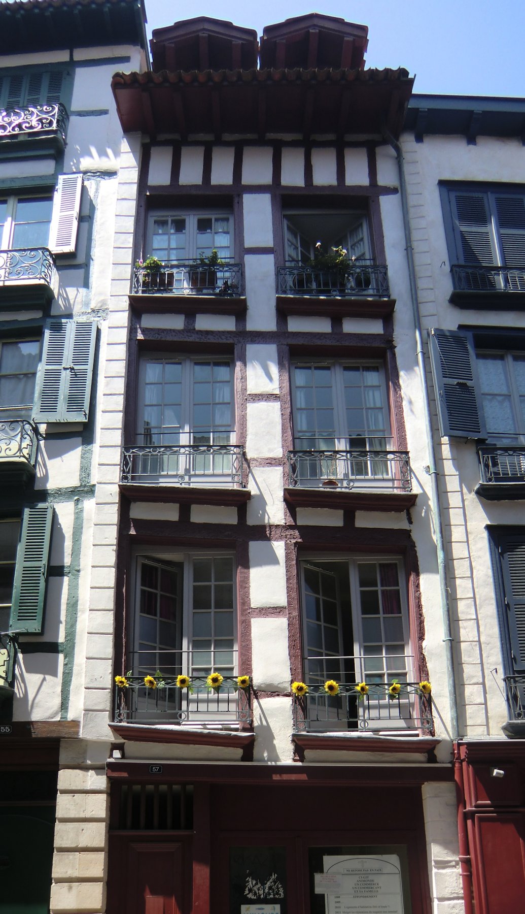 Cestacs Geburtshaus in Bayonne, Rue d'Espagne 57
