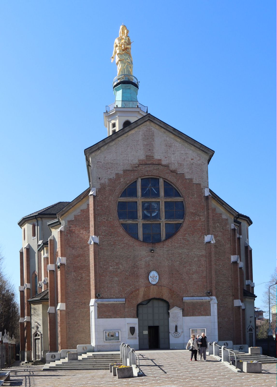 Das 1931 erbaute  Sanktuarium Madonna della Guardia an der heutigen Zentrale der Orione-Gemeinschaften in Tortona