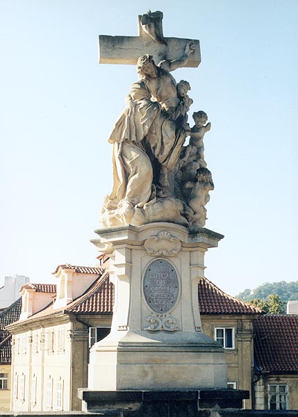 Matthias Braun: Statue auf der Karlsbrücke in Prag, 1710