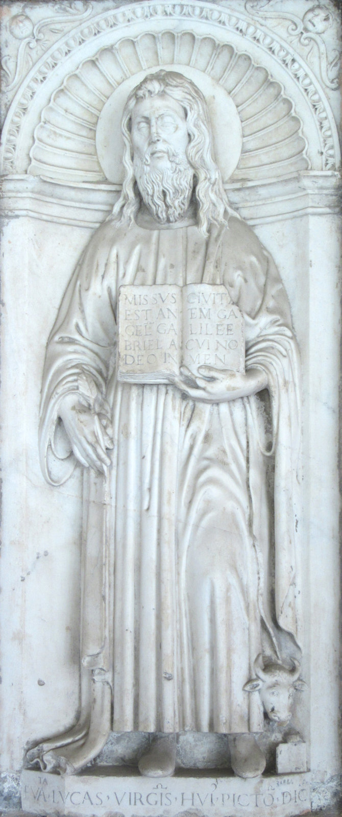 Relief, um 1485, im Kreuzgang der Basilika San Giovanni in Laterano in Rom