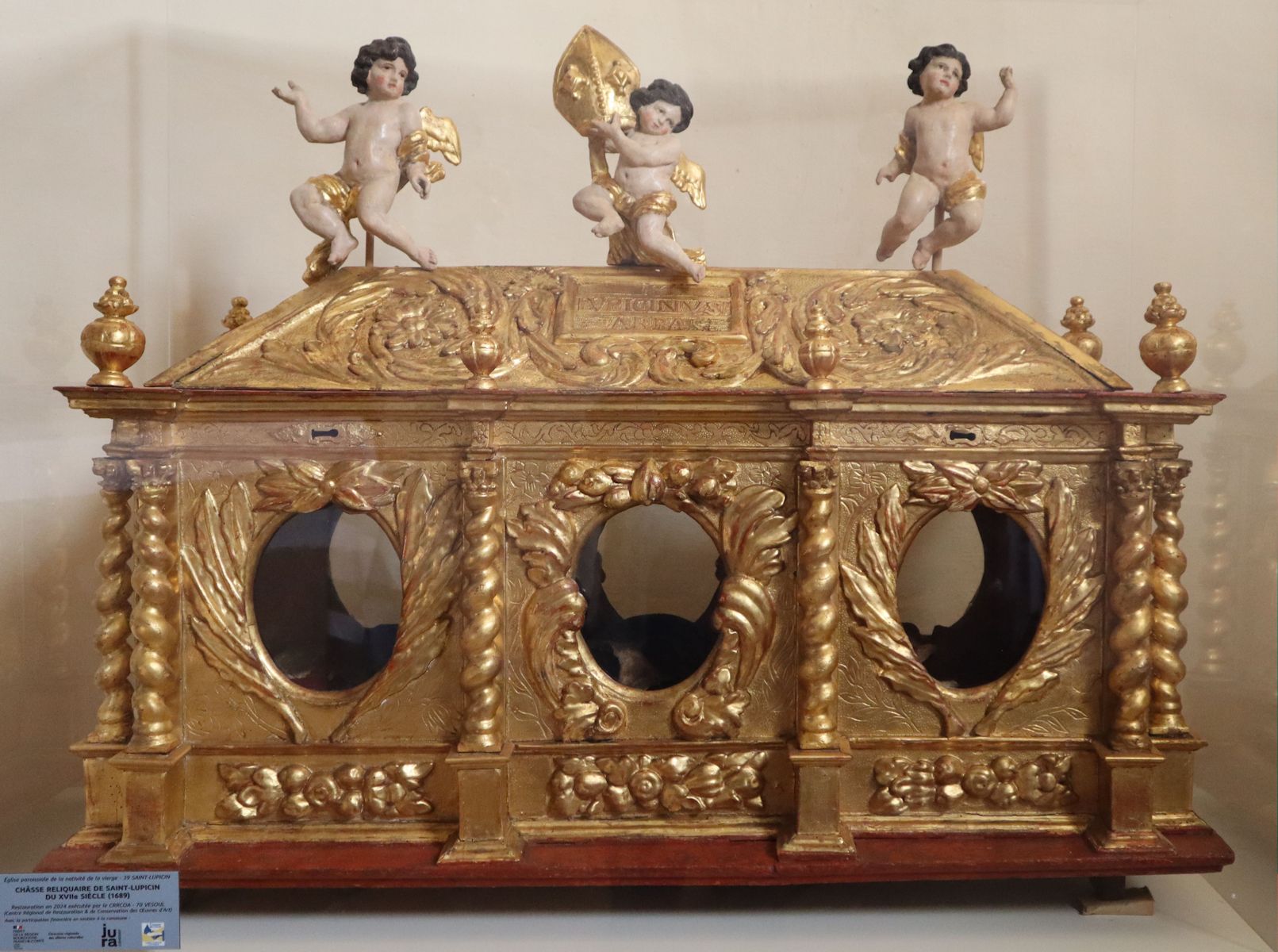 Reliquiar, 1689, in der Pfarrkirche in Saint-Lupicin