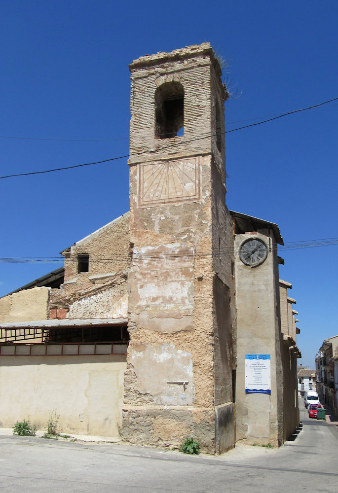 alte Kirche</a> in Genovés, 1975 durch eine neue ersetzt