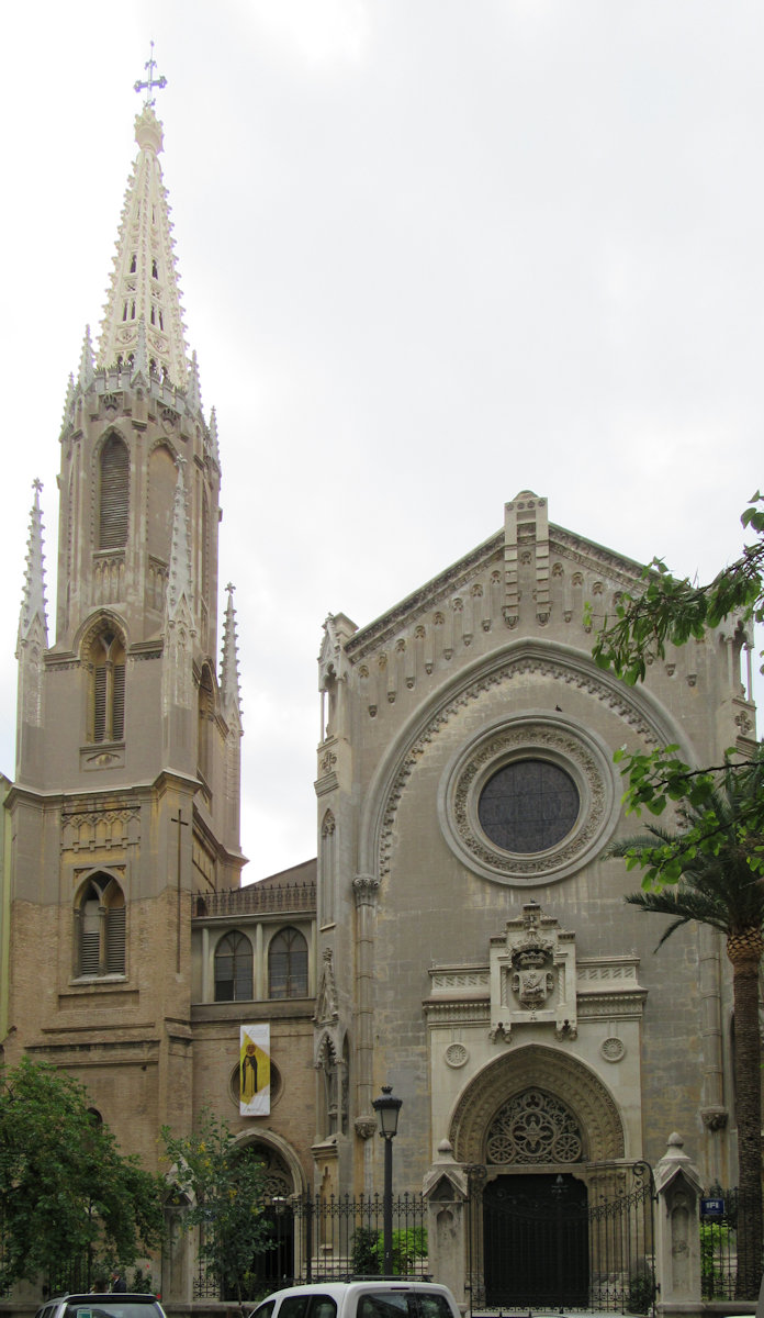 neue Dominikanerkirche in Valencia, erbaut ab 1906 als Ersatz für das 1835 durch Napoleon aufgelöste alte Dominikanerkloster und 1921 Vinzenz Ferrer geweiht