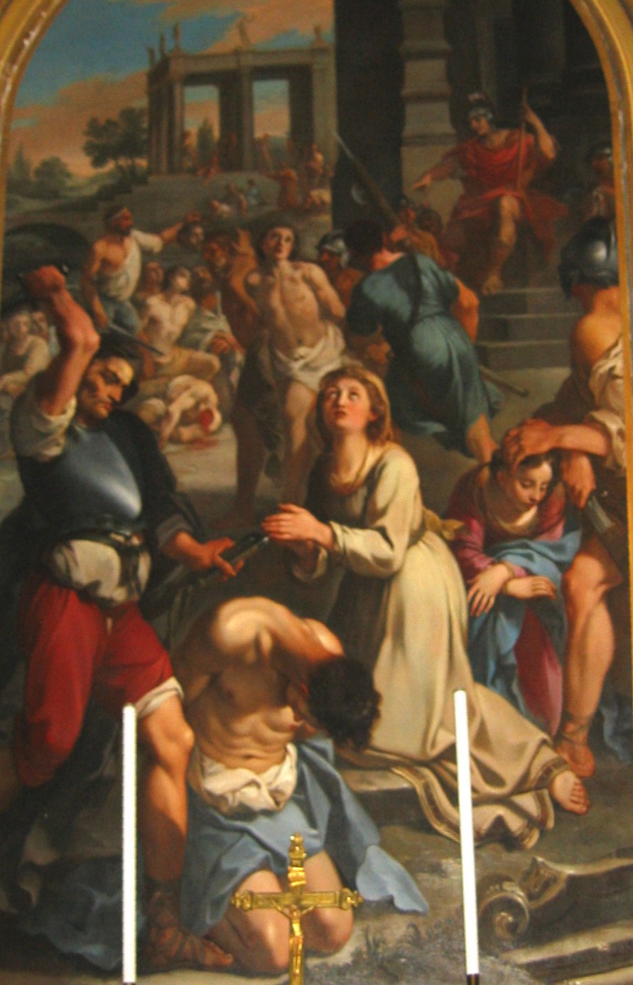 Andrea Milani: Altarbild, 18. Jahrhundert, in der Kirche SS. Giovanni e Paolo in Rom