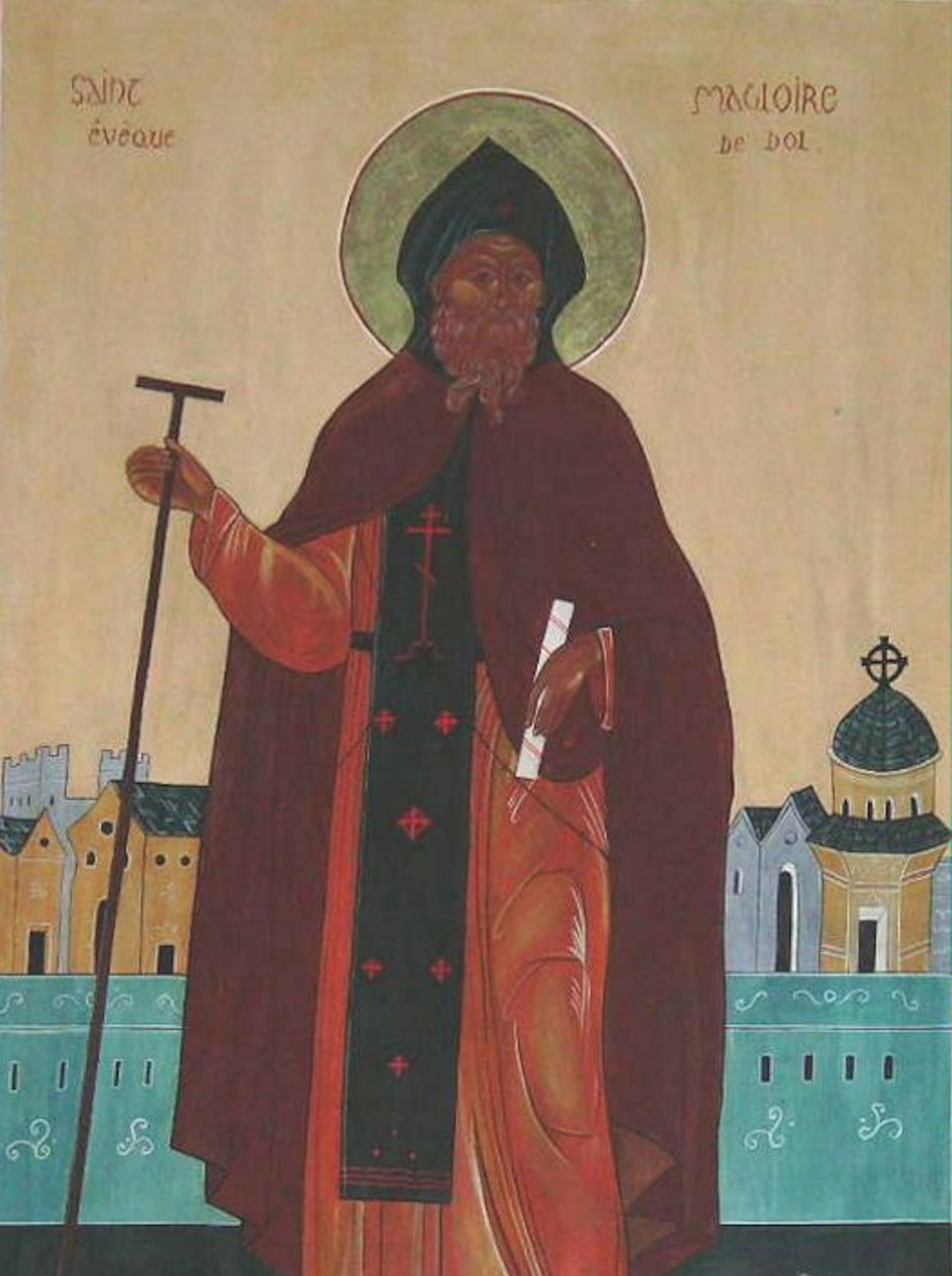Ikone in der Kirche des ehemaligen Klosters Saint-Magloire in Léhon