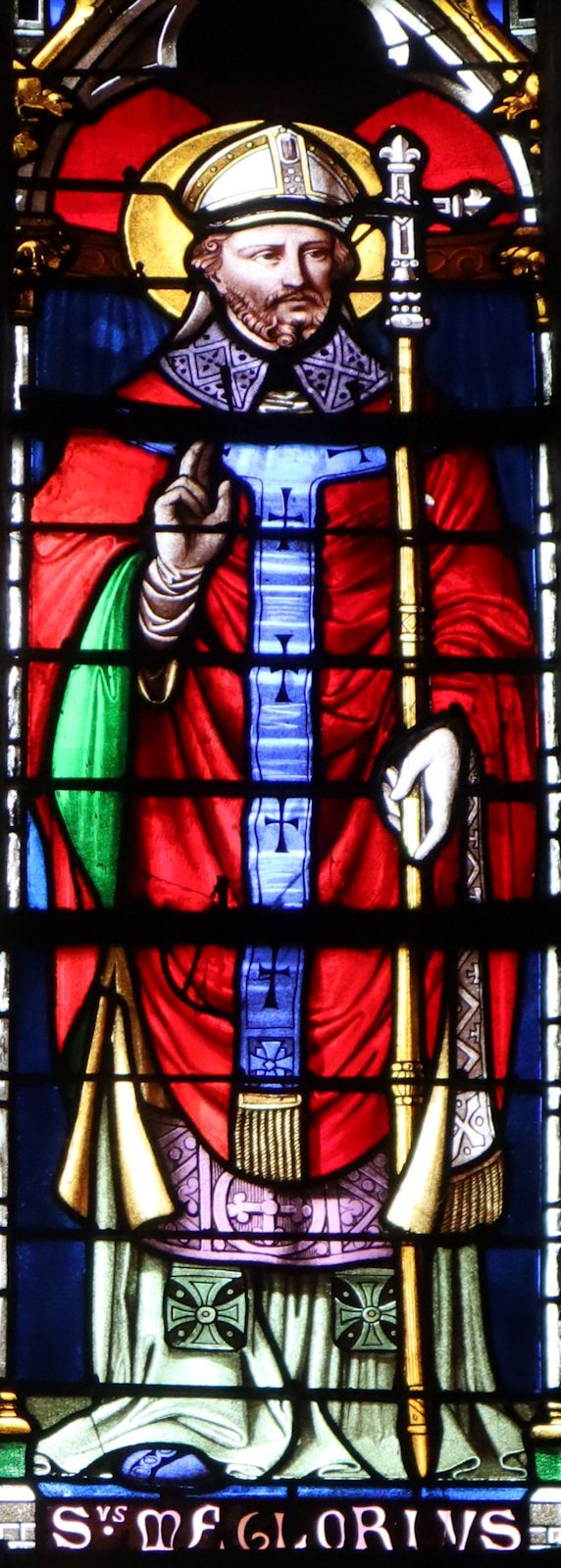 René Échappé: Glasfenster, 1859, in der Kathedrale in Dol-de-Bretagne