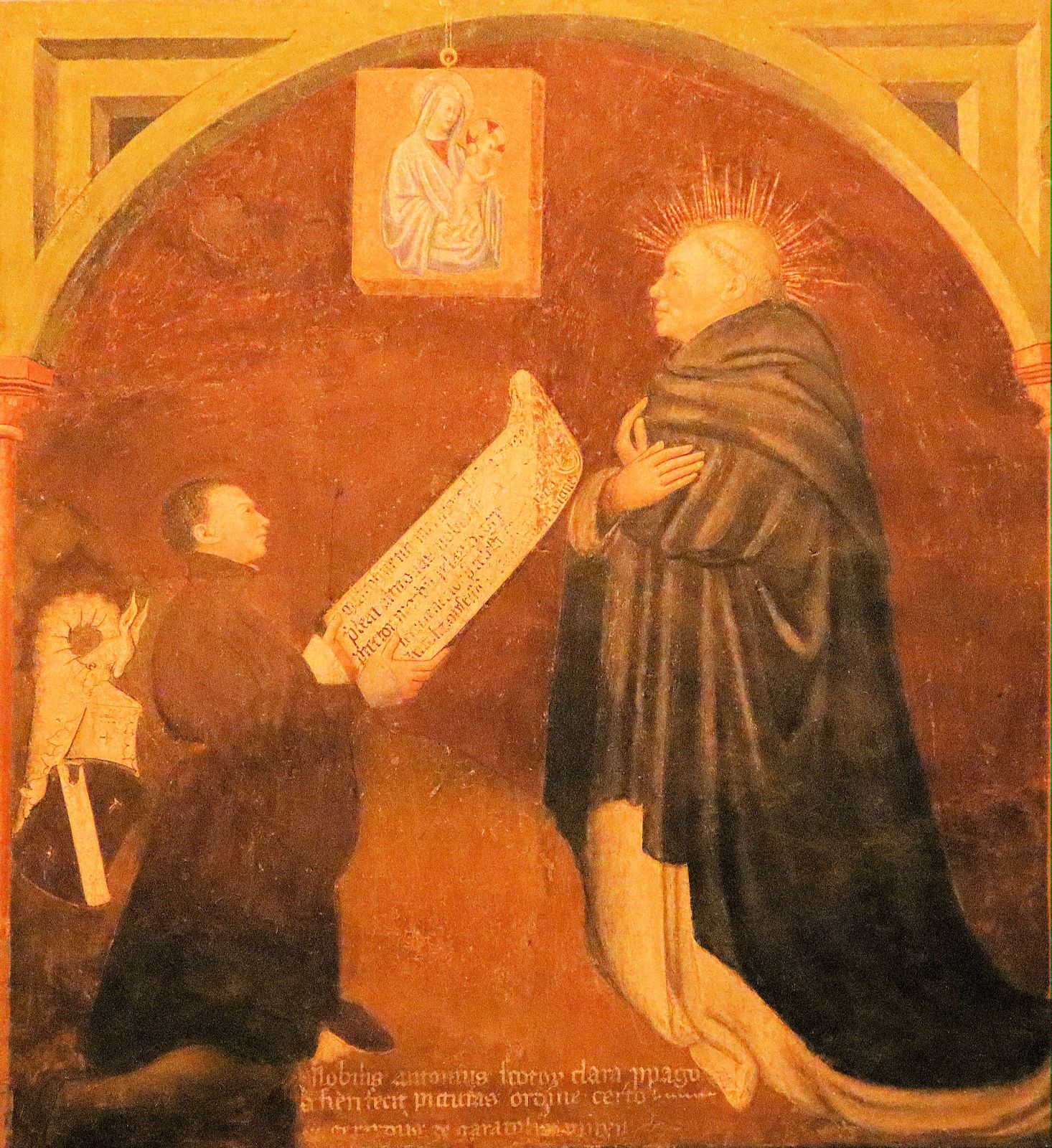 Gherardo Garattoli: Fresko, um 1405, in der Kirche San Giovanni in Canale in Piacenza