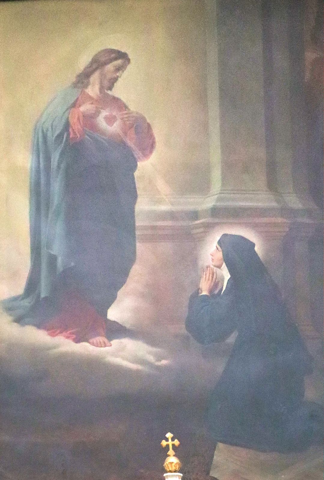 G. Gonnella: Christus erscheint Margareta Maria Alacoque, 1909, in der Kathedrale in Pesaro