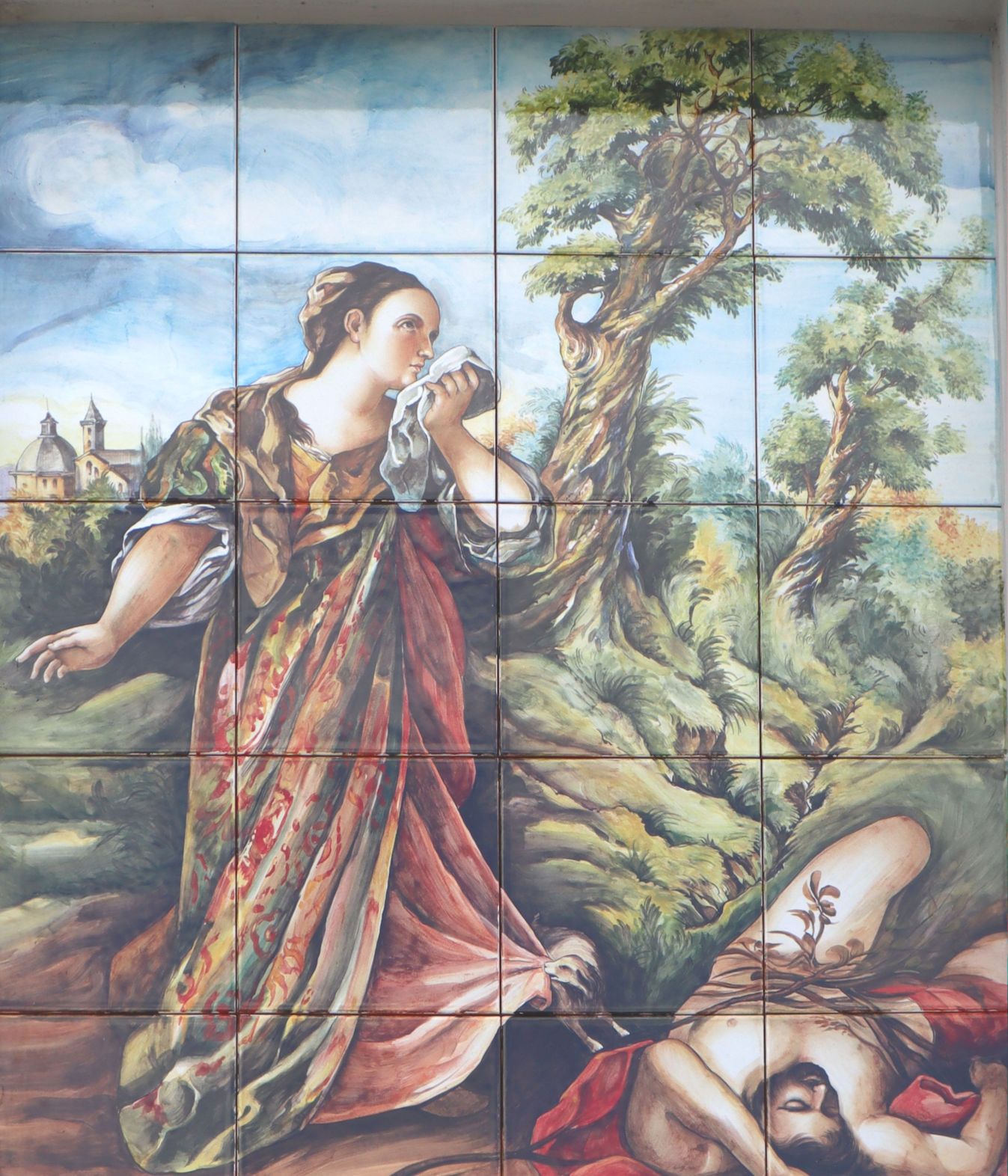 Azulejo an der Kapelle „Madonna del Pentimento” in Giorgi