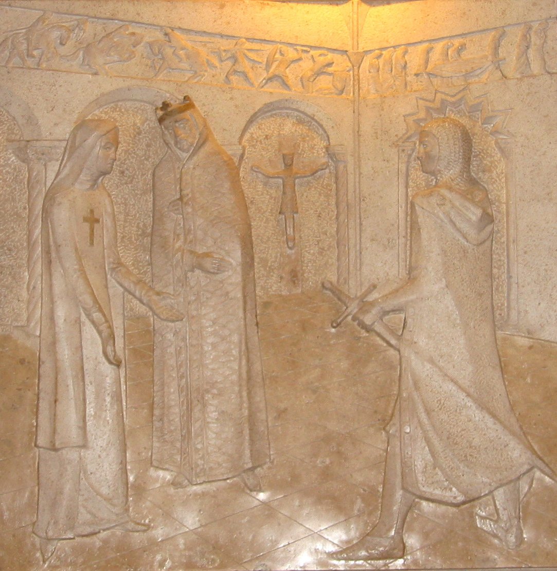 Relief in der Ungarischen Kapelle des Petersdoms in Rom
