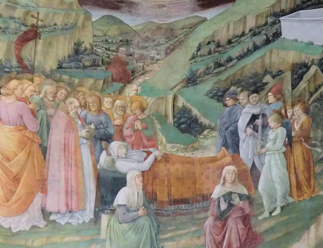 Filippo Lippi: Marien Tod, um 1467, im Dom in Spoleto