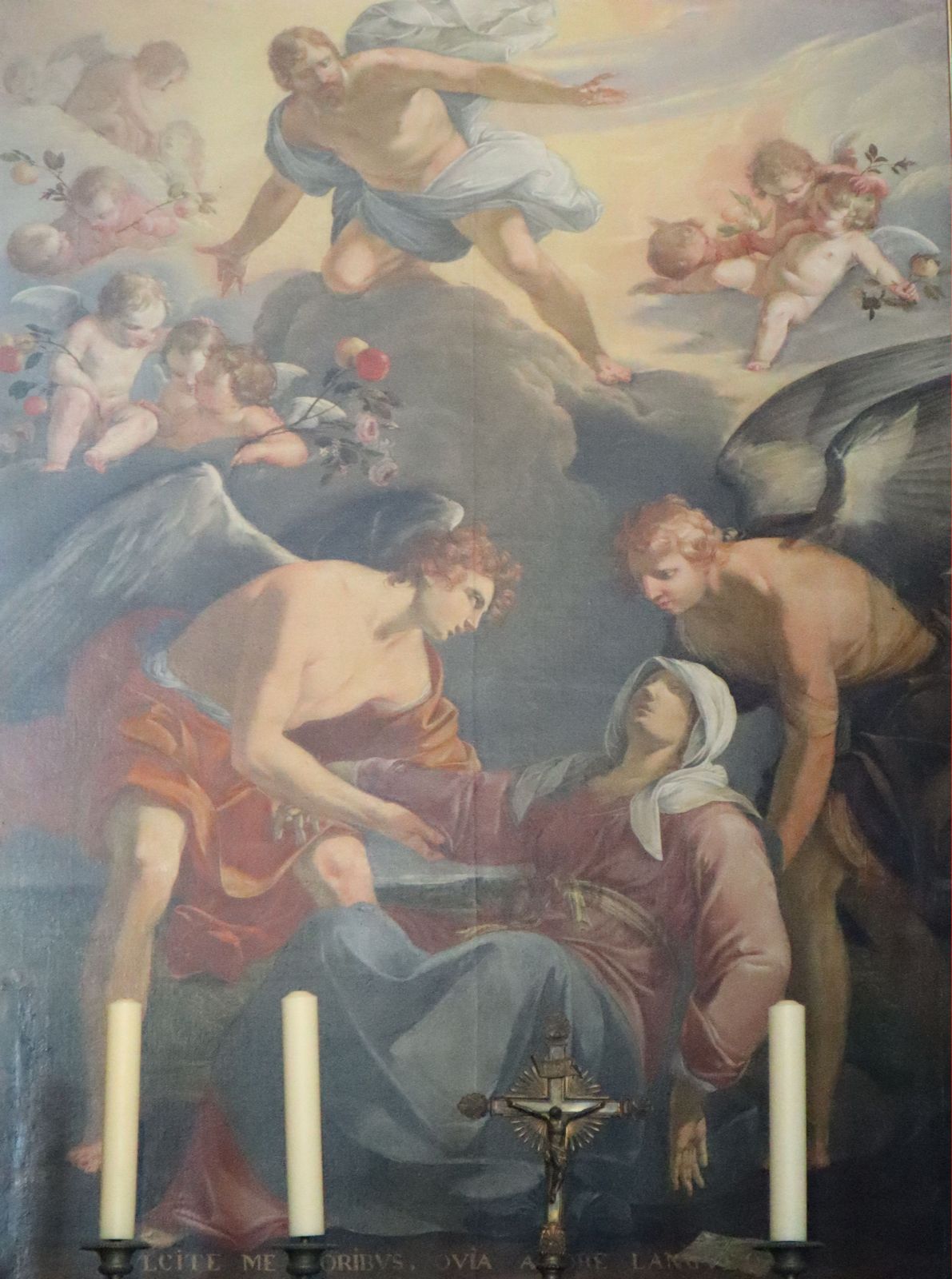 Laurent de La Hyre: Marias Ohnmachtals sie Jesu Kreuzigung erlebte, 1628, in der Kathedrale in Amiens