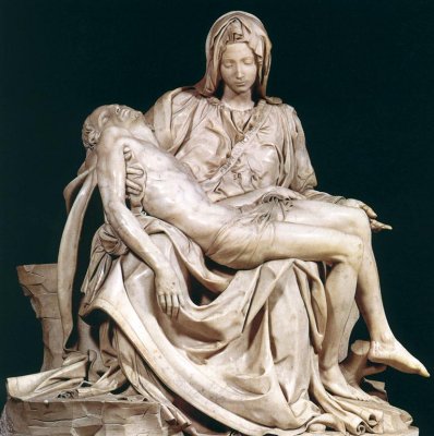 Michelangelo: Pietà, 1499, in der Petersbasilika in Rom