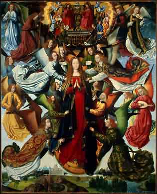 Meister der Legende der Heiligen Lucia: Maria, die Himmelskönigin, um 1495, National Gallery of Art in Washington