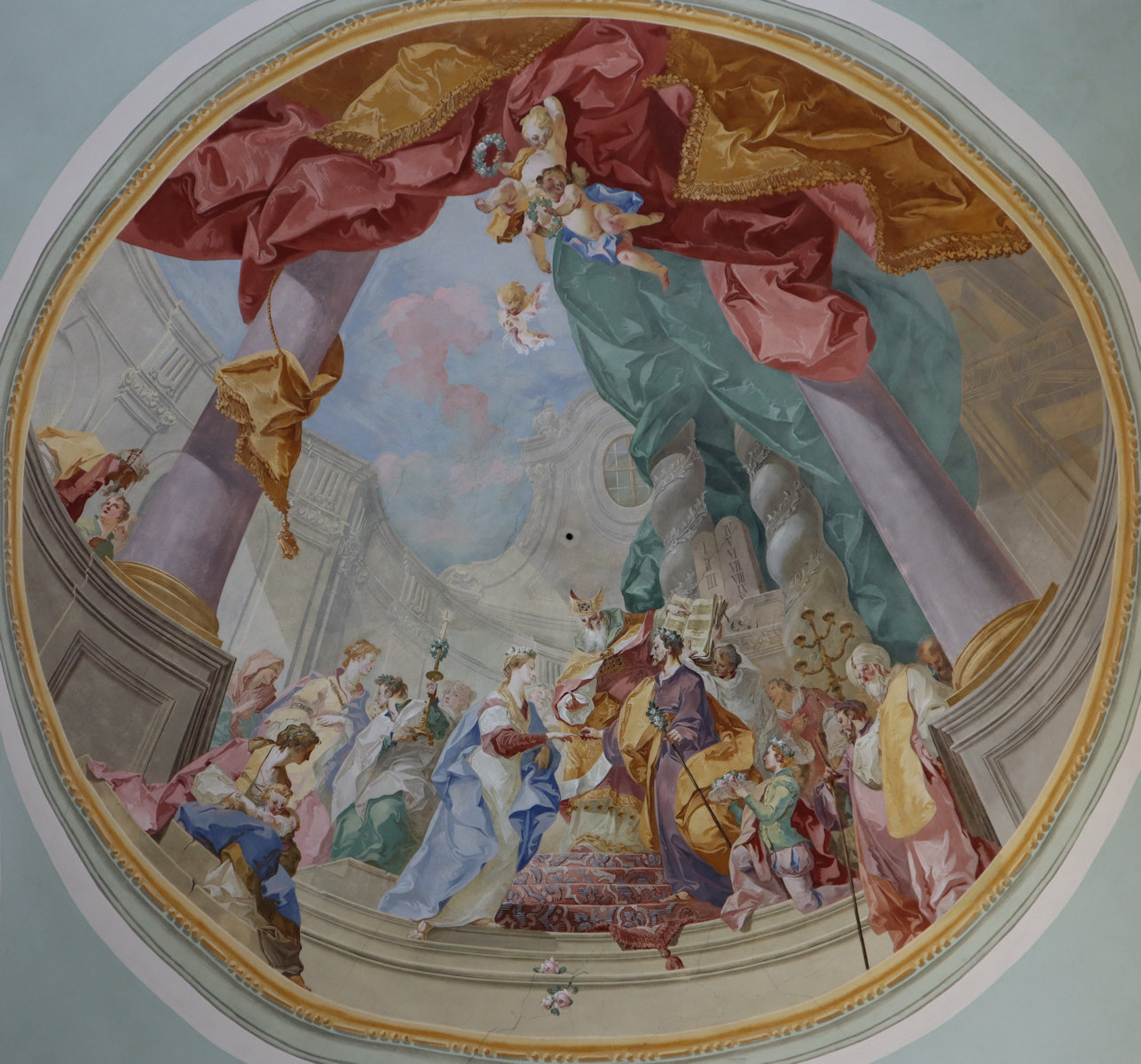 Johann Wenzel Bergl: Mariä Verlobung, 1764/1765, in der Kirche des Klosters Klein-Mariazell im Wienerwald