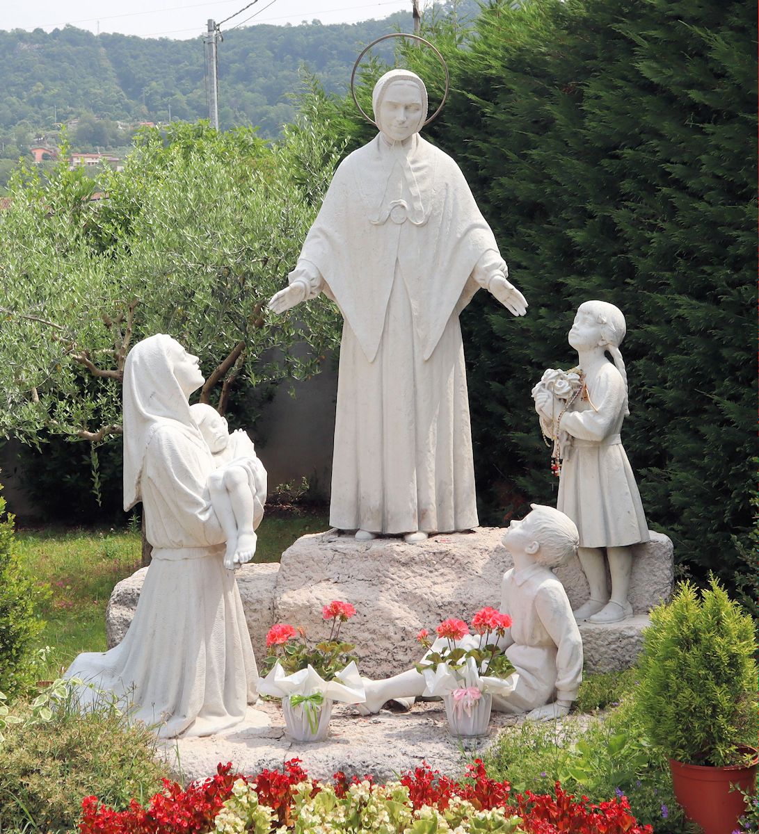 Statue am Geburtshaus in Brendola