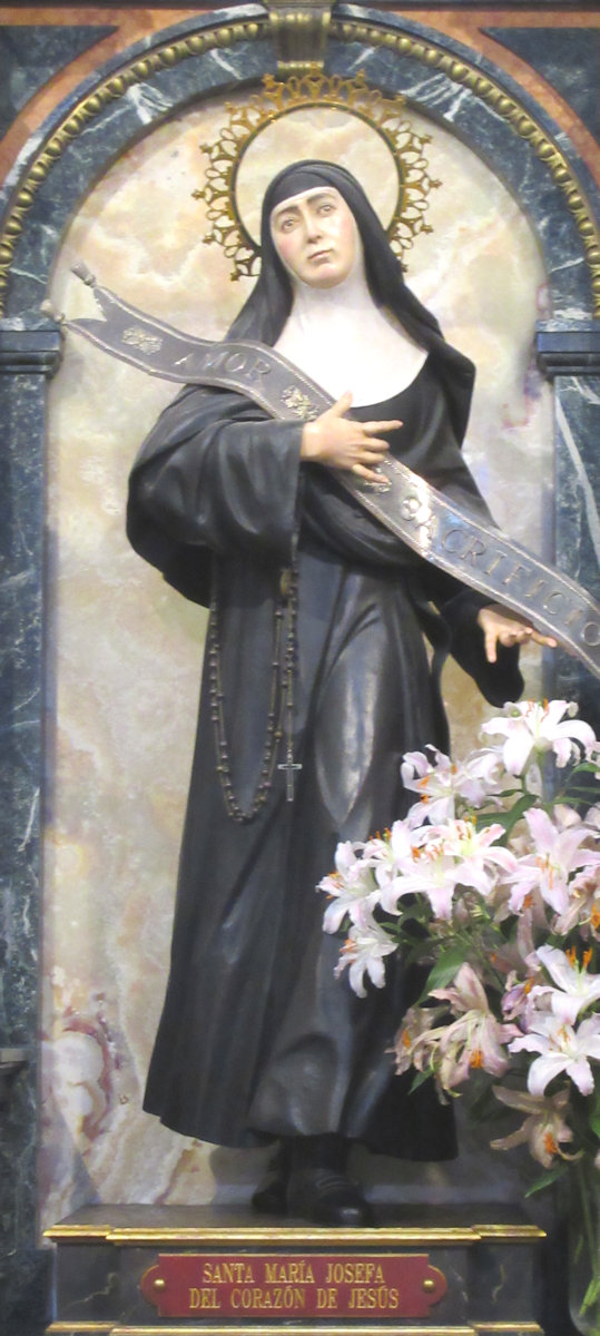 Statue in der Maria Josepha vom Herzen Jesu geweihten Kapelle in der Kathedrale in Madrid