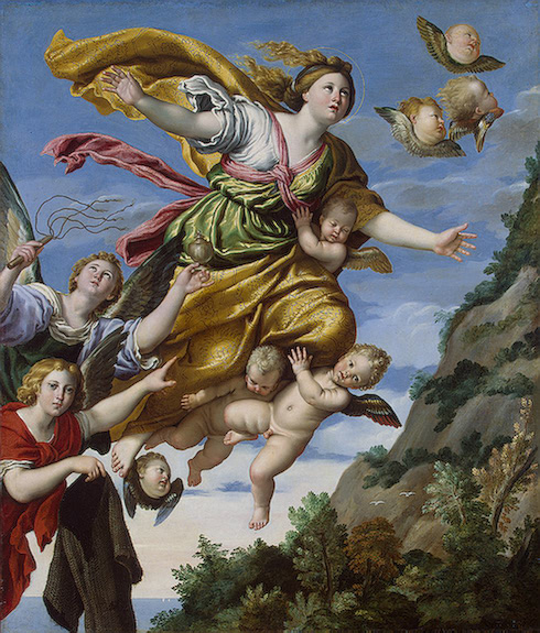 Domenichino: Die Himmelfahrt der Maria Magdalena, um 1610, in der Hermitage in St. Petersburg