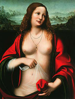 Leonardo da Vinci (und Giampietrino): Maria Maddalena, um 1515, Privatbesitz