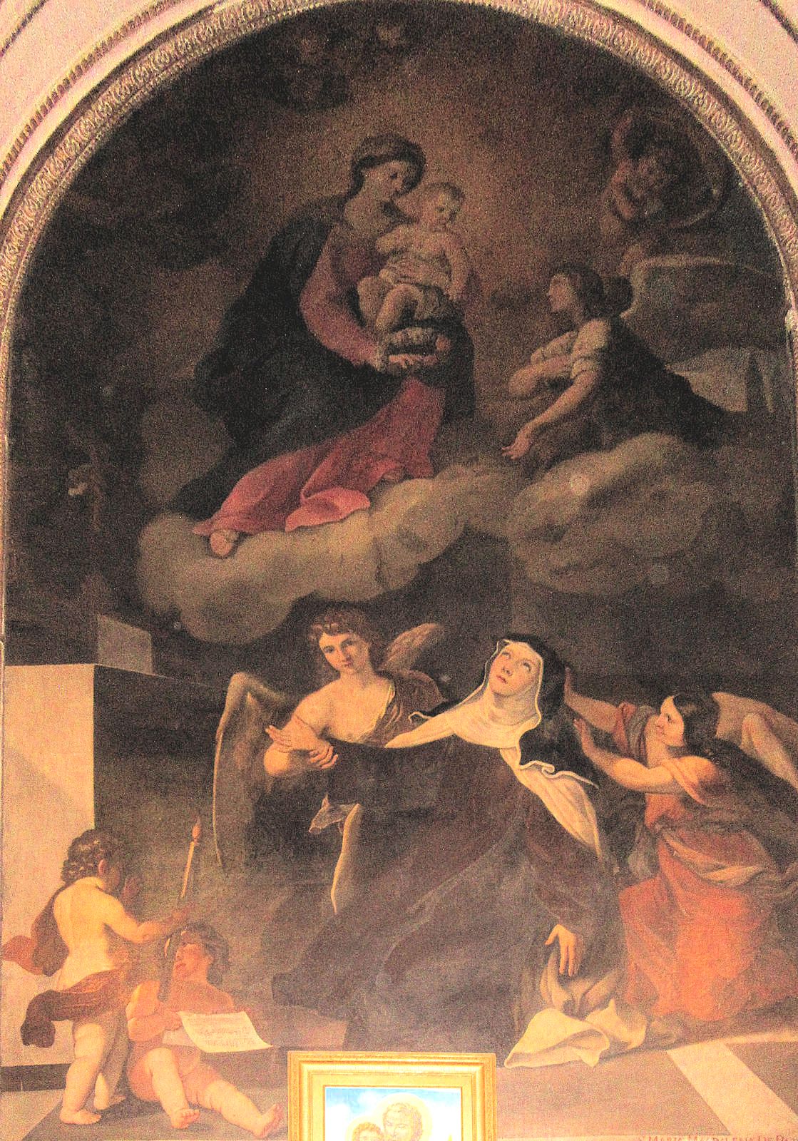 Matti Piccione d'Ancona: Altarbild, 1647, in der Kirche San Martino ai Monti in Rom