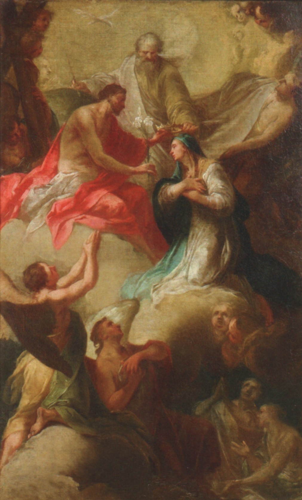 Christian Wink (zugeschrieben): die Krönung der Maria, um 1785, Privatbesitz