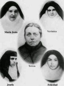 María Teresia Ferragud Roig de Masía und ihre Töchter